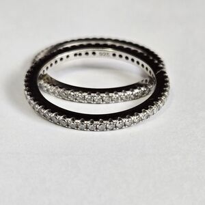 Sterling Silver Eternity Bands